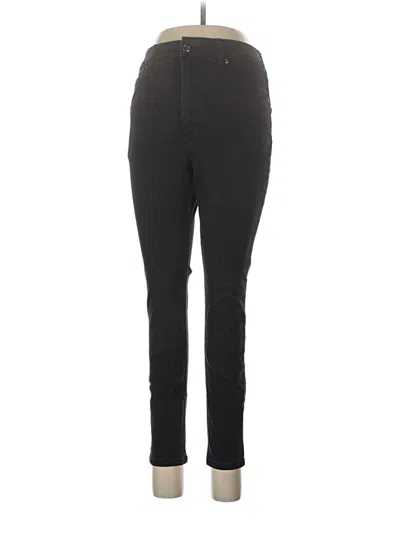 Pre-owned Lee Jeggings In Black