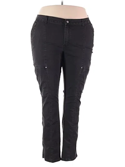 Pre-owned Lee Jeggings In Black