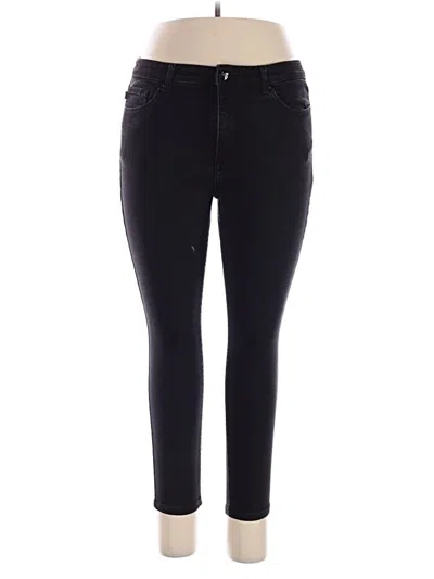 Pre-owned Lee Jeggings In Black