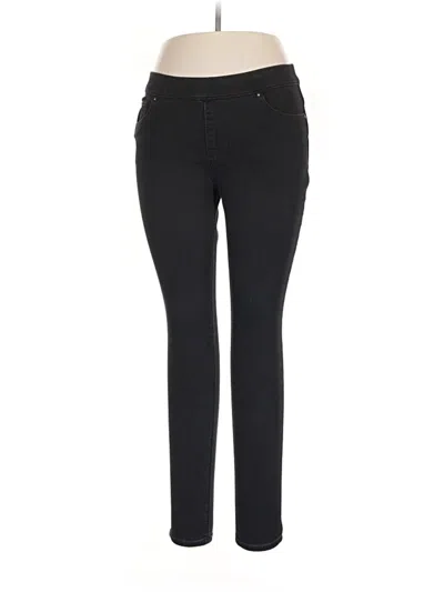Pre-owned Lee Jeggings In Black