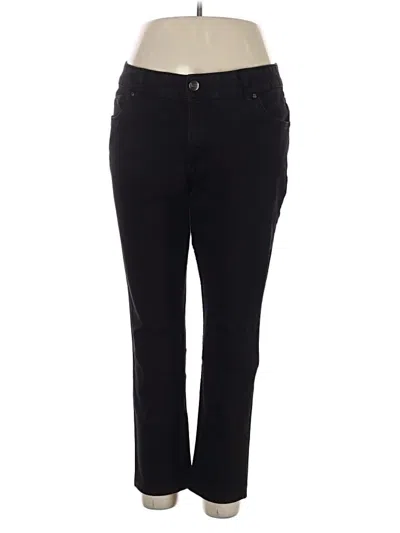 Pre-owned Lee Jeggings In Black