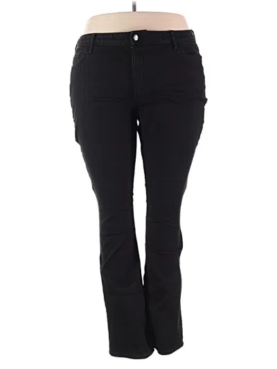Pre-owned Lee Jeggings In Black