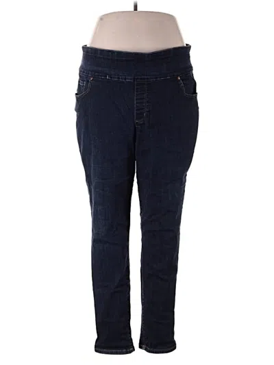 Pre-owned Lee Jeggings In Blue