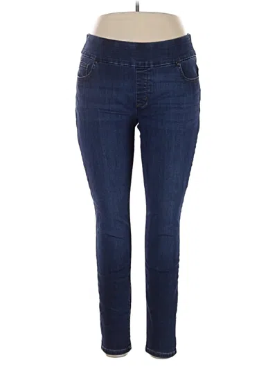 Pre-owned Lee Jeggings In Blue
