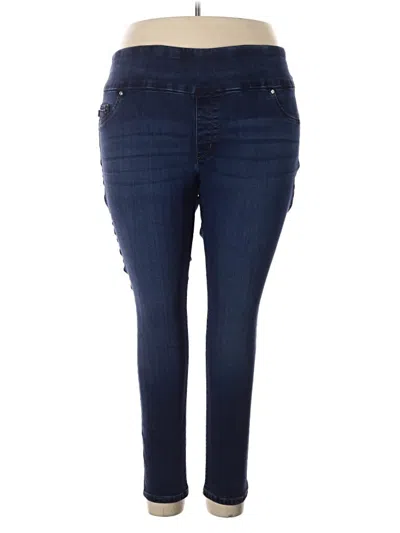 Pre-owned Lee Jeggings In Blue