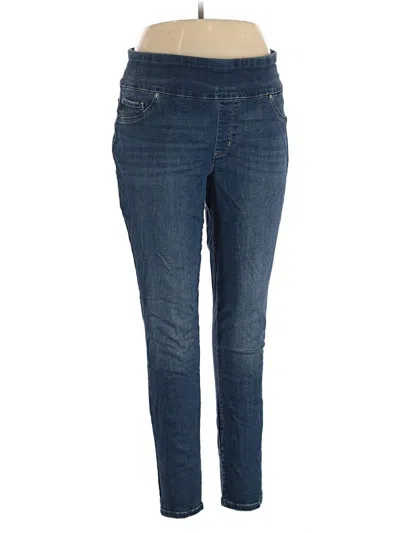 Pre-owned Lee Jeggings In Blue
