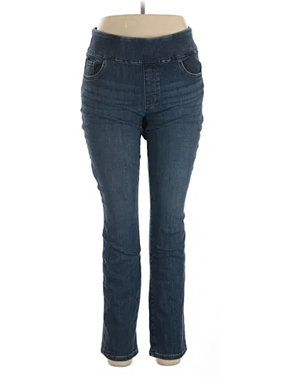 Pre-owned Lee Jeggings In Blue