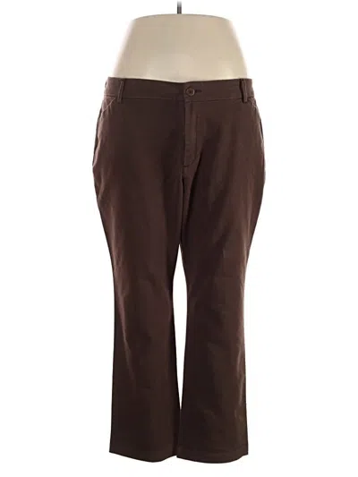 Pre-owned Lee Jeggings In Brown