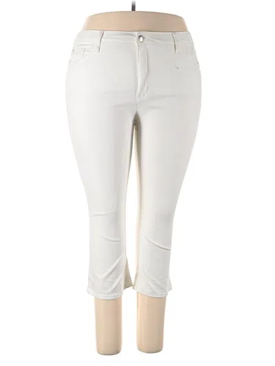 Pre-owned Lee Jeggings In Ivory