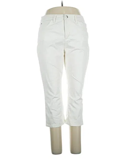 Pre-owned Lee Jeggings In Ivory