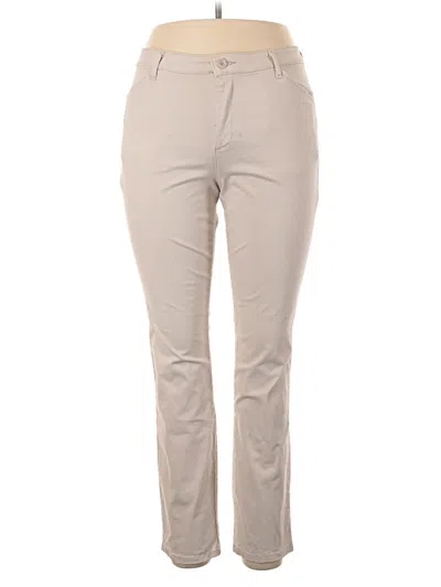 Pre-owned Lee Jeggings In Tan