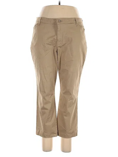 Pre-owned Lee Khaki Pant In Brown