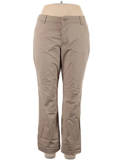 Pre-owned Lee Khaki Pant In Brown