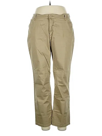 Pre-owned Lee Khaki Pant In Brown