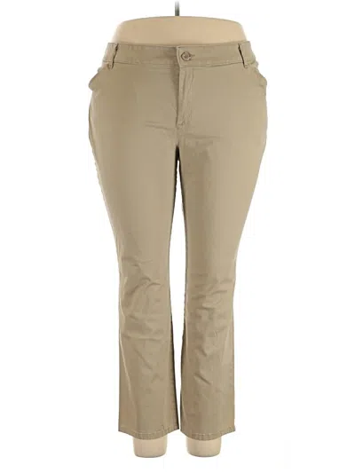 Pre-owned Lee Khaki Pant In Brown