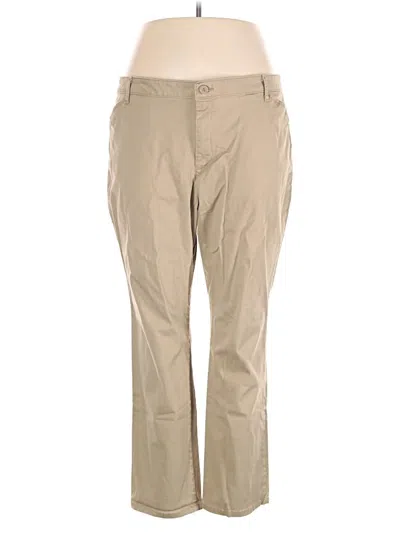 Pre-owned Lee Khaki Pant In Brown