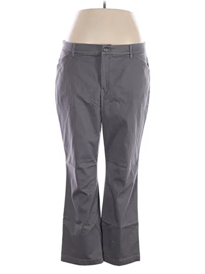 Pre-owned Lee Khaki Pant In Gray