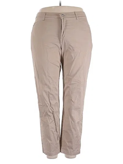 Pre-owned Lee Khaki Pant In Tan