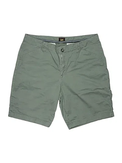 Pre-owned Lee Khaki Shorts In Green