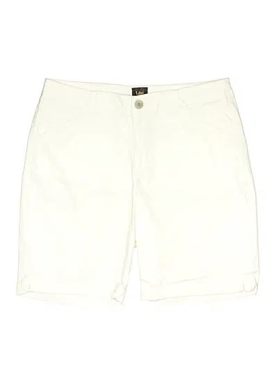 Pre-owned Lee Khaki Shorts In Ivory