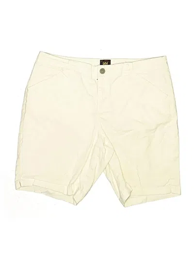 Pre-owned Lee Khaki Shorts In Ivory
