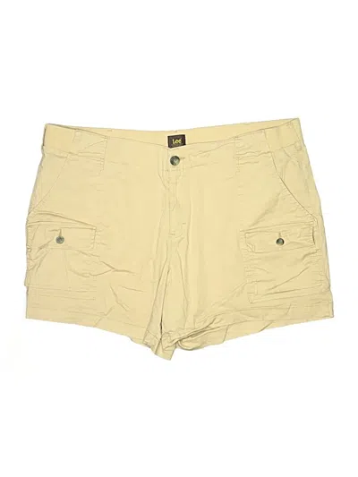 Pre-owned Lee Khaki Shorts In Yellow