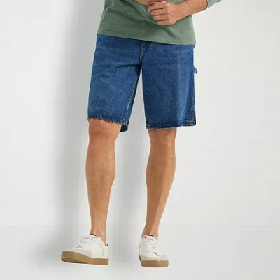 Lee Legendary Carpenter Mens 11" Stretch Fabric Denim Short In Blue