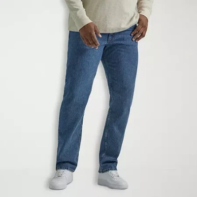 Lee Legendary Denim Big And Tall Mens Stretch Fabric Regular Fit Jeans In Blue