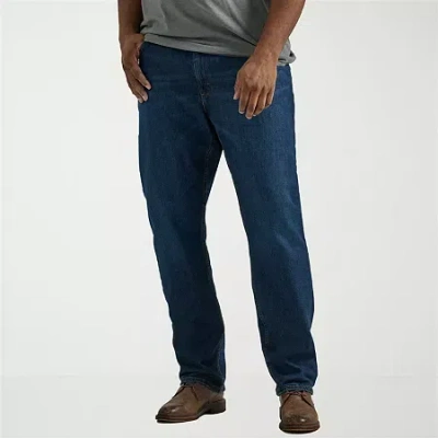 Lee Legendary Denim Big And Tall Mens Stretch Fabric Relaxed Fit Jeans In Blue