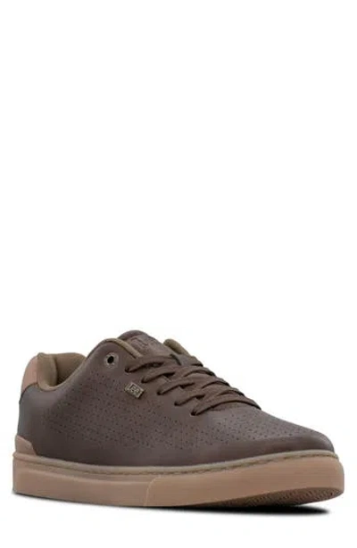 Lee Lennon Faux Leather Sneaker In Brown