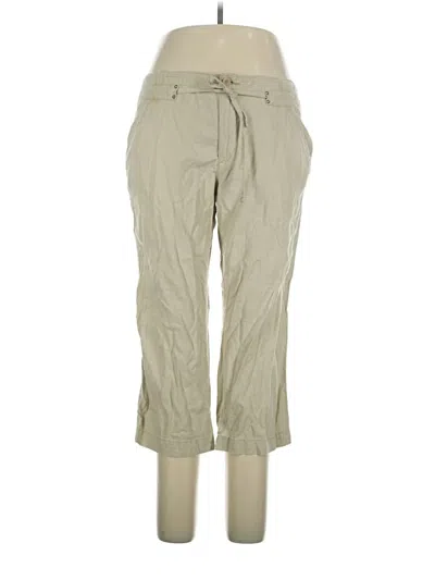 Pre-owned Lee Linen Pants In Green
