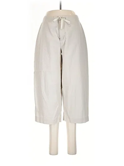 Pre-owned Lee Linen Pants In Ivory