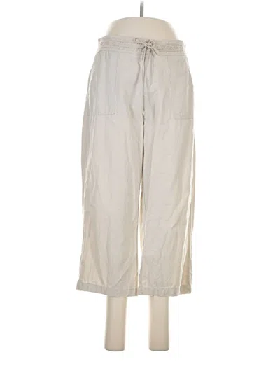 Pre-owned Lee Linen Pants In Ivory