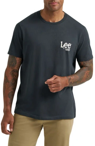 Lee Logo Graphic T-shirt In Black