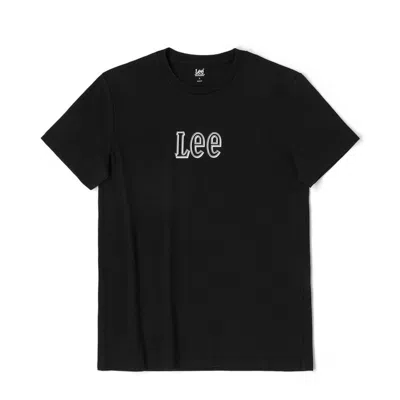 Lee 商场同款夏季圆领套头logo印花男款短袖t恤多色潮流 In Black