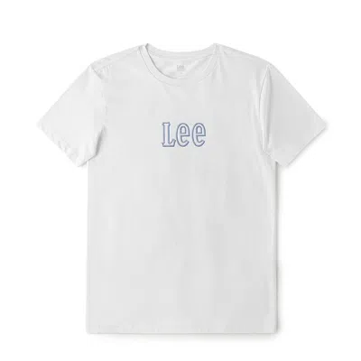 Lee 夏季商场同款舒适版圆领logo字母印花设计白色男短袖t恤休闲 In White
