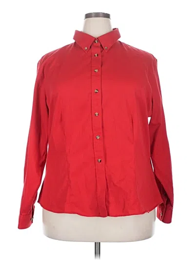 Pre-owned Lee Long Sve Blouse In Red
