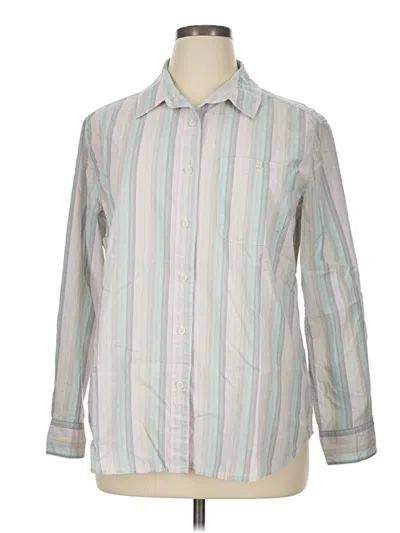 Pre-owned Lee Long Sve Button Down Shirt In Silver