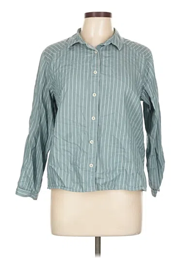 Pre-owned Lee Long Sve Button Down Shirt In Teal