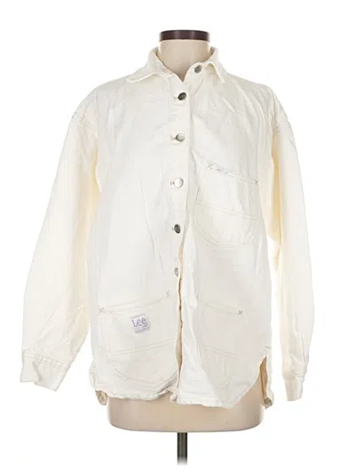 Pre-owned Lee Long Sve Button Down Shirt In White