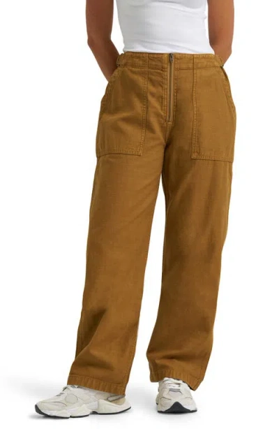 Lee Slouchy Utility Cotton Blend Pants In Glazed Ginger