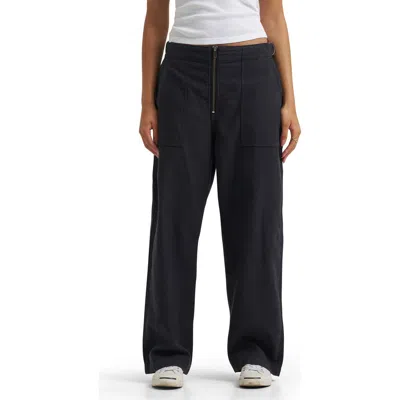 Lee Loose Utility Pants In Washed Black