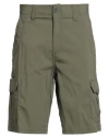 Lee Man Shorts & Bermuda Shorts Military Green Size 29 Cotton, Polyamide, Elastane In Green