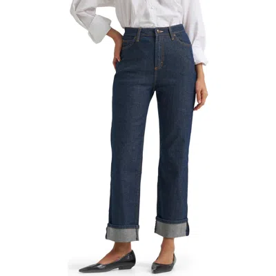 Lee Marilyn High Waist Straight Leg Jeans In Rinse