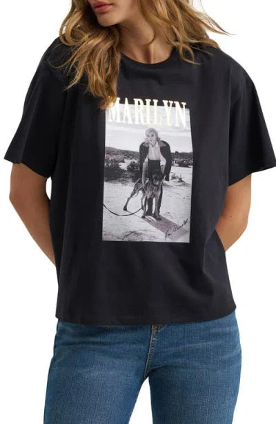 Lee Marilyn Monroe Graphic T-shirt In Black Beauty