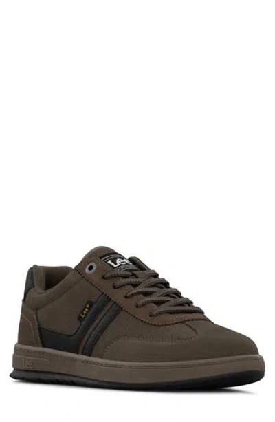 Lee Mateo Faux Leather Sneaker In Brown