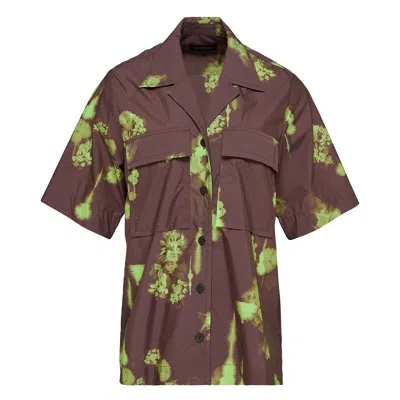 Lee Mathews Adeline Shirt In Brown
