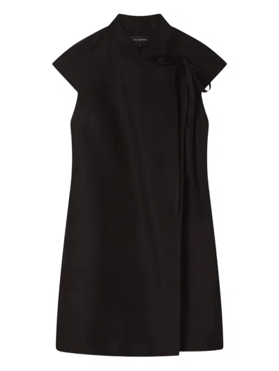 LEE MATHEWS ALBERTA TIE-DETAIL MINI DRESS