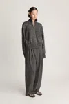 Lee Mathews Allegra Zip Cardigan In Black