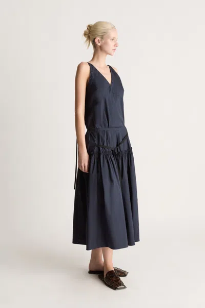 Lee Mathews Ana Gathered Skirt In Ink